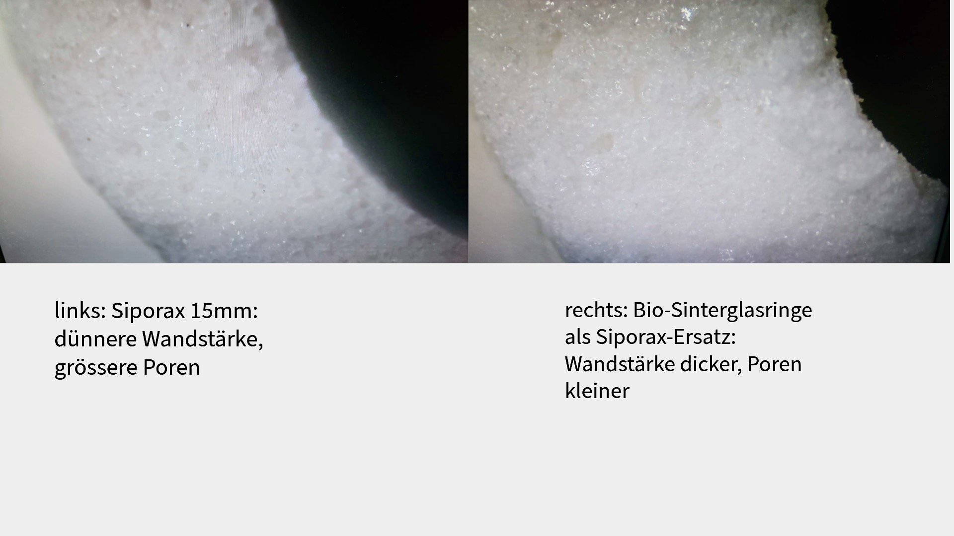 10 Liter -ähnlich wie siporax- Sinterglasringe Bio-Filtermaterial sehr hohe Besiedlungsoberfläche 